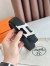 Hermes H Speed Reversible Belt 32MM in Black Clemence Leather