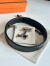 Hermes H Speed Reversible Belt 32MM in Black Clemence Leather