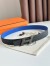 Hermes H Speed Reversible Belt 32MM in Blue and Green Epsom Calfskin