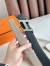 Hermes H Speed Reversible Belt 32MM in Grey Epsom Calfskin