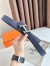 Hermes H Speed Reversible Belt 32MM in Blue Saphir Epsom Calfskin