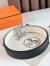 Hermes H Speed Reversible Belt 32MM in White Epsom Calfskin