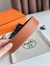 Hermes Constance Reversible Belt 38MM in Gold Clemence Leather
