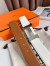 Hermes Constance Reversible Belt 38MM in Gold and White Epsom Calfskin