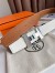 Hermes Constance Reversible Belt 38MM in Gold and White Epsom Calfskin