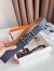 Hermes Tonight Reversible Belt 38MM in Blue and Gold Epsom Calfskin