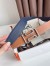 Hermes Tonight Reversible Belt 38MM in Blue and Gold Epsom Calfskin
