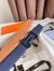 Hermes Tonight Reversible Matte Belt 38MM in Blue and Gold Epsom Calfskin