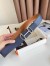 Hermes Royal Reversible Belt 38MM in Blue and Gold Epsom Calfskin