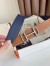 Hermes Royal Reversible Belt 38MM in Blue and Gold Epsom Calfskin