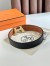 Hermes H Take Off Reversible Belt 32MM in Gold Clemence Leather