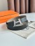 Hermes H Take Off Reversible Belt 32MM in Grey Clemence Leather