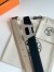 Hermes H Take Off Reversible Belt 32MM in Grey Clemence Leather
