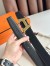 Hermes H Take Off Reversible Belt 32MM in Black Clemence Leather