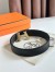 Hermes H Take Off Reversible Belt 32MM in Black Clemence Leather