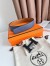 Hermes H Reversible 38MM Belt with matte Buckle in Blue and Gold Epsom Leather