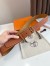 Hermes Romain 35MM Belt in Gold Clemence Leather