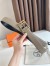 Hermes Nathan 40MM Belt in Grey Clemence Leather