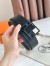 Hermes Nathan 40MM Belt with Matte Buckle in Black Clemence Leather