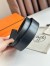Hermes Nathan 40MM Belt with Matte Buckle in Black Clemence Leather