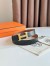 Hermes H Reversible Belt 32MM in Gold Clemence Leather