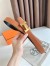 Hermes H Reversible Belt 32MM in Gold Clemence Leather
