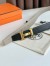 Hermes H Reversible Belt 32MM in Grey Clemence Leather