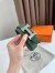 Hermes H Reversible Belt 32MM in Black and Green Epsom Leather