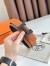 Hermes H Reversible 32MM Belt with Matte Buckle in Gold Clemence Leather