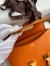 Hermes Constance 24 Handmade Bag In Orange Epsom Calfskin
