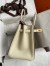 Hermes HSS Birkin 30 Bicolor Bag in Taupe and Craie Epsom Calfskin 