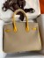 Hermes HSS Birkin 30 Bicolor Bag in Trench and Yellow Epsom Calfskin 