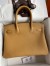Hermes Birkin 30 Retourne Handmade Bag In Biscuit Clemence Leather 