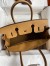 Hermes Birkin 30 Retourne Handmade Bag In Biscuit Clemence Leather 