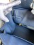 Hermes Birkin 30 Retourne Handmade Bag In Blue Saphir Clemence Leather