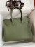 Hermes Birkin 30 Retourne Handmade Bag In Canopee Clemence Leather