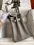 Hermes Birkin 30 Retourne Handmade Bag In Gris Meyer Clemence Leather