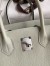 Hermes Birkin 30 Retourne Handmade Bag In Gris Neve Clemence Leather