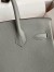 Hermes Birkin 30 Retourne Handmade Bag In Girls Mouette Clemence Leather 