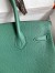 Hermes Birkin 30 Retourne Handmade Bag In Malachite Clemence Leather