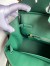 Hermes Birkin 30 Retourne Handmade Bag In Malachite Clemence Leather