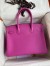 Hermes Birkin 30 Retourne Handmade Bag In Magnolia Clemence Leather 