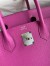 Hermes Birkin 30 Retourne Handmade Bag In Magnolia Clemence Leather 