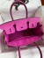 Hermes Birkin 30 Retourne Handmade Bag In Magnolia Clemence Leather 