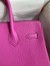 Hermes Birkin 30 Retourne Handmade Bag In Magnolia Clemence Leather 