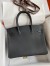 Hermes Birkin 30 Retourne Handmade Bag In Black Clemence Leather