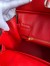 Hermes Birkin 30 Retourne Handmade Bag In Red Clemence Leather