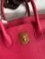 Hermes Birkin 30 Retourne Handmade Bag In Rose Red Clemence Leather 