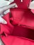 Hermes Birkin 30 Retourne Handmade Bag In Rose Red Clemence Leather 