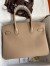 Hermes Birkin 30 Retourne Handmade Bag In Trench Clemence Leather 